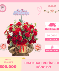 lẵng hoa khai trương nhỏ