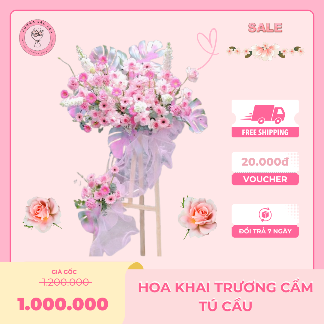 Hoa khai trương cẩm tú cầu