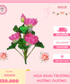Hoa sen nhân tạo hoa nhựa