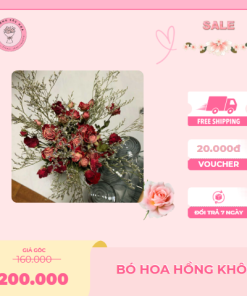 Bó hoa hồng khô