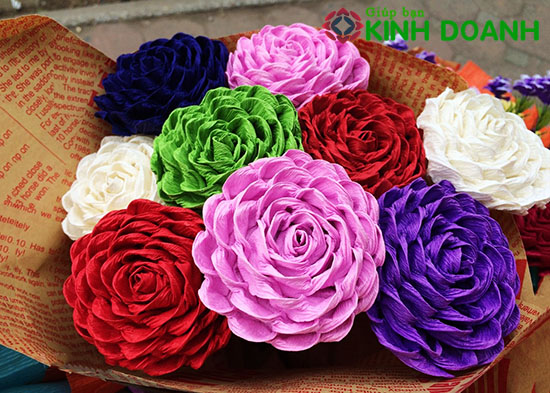 Cách làm hoa cúc bằng giấy màu