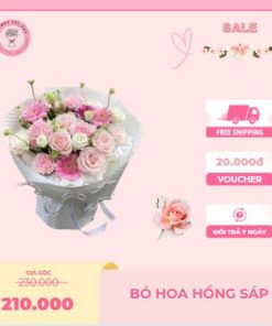 Bó Hoa Hồng Sáp Mix Màu